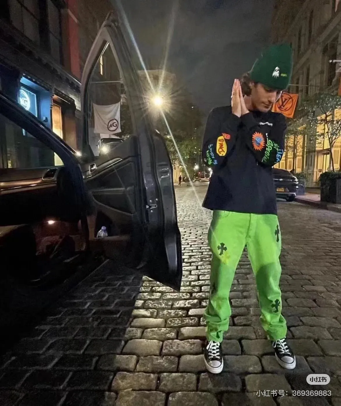 P270 💰 (Top version) Chrome hearts CH green cow king Yang Mi same style sex recods limited green cow jeans Really restores the ultimate texture of Vintage Special Italian cowhide printing and cutting Customized sheepskin three-layer thick line leather The whole body is spliced in heavy water washing process Craftsmen hand-splash ink You can see the details Three-dimensional cutting version Loose and comfortable, not picky about the figure Look taller and thinner Large factory Seiko Original factory quality control Same style for men and women. Can be matched with couples. Versatile recommendation. Must-have jeans for all seasons. Color: green Size: 28-30-32-34 (corresponds to S-M-L-XL)